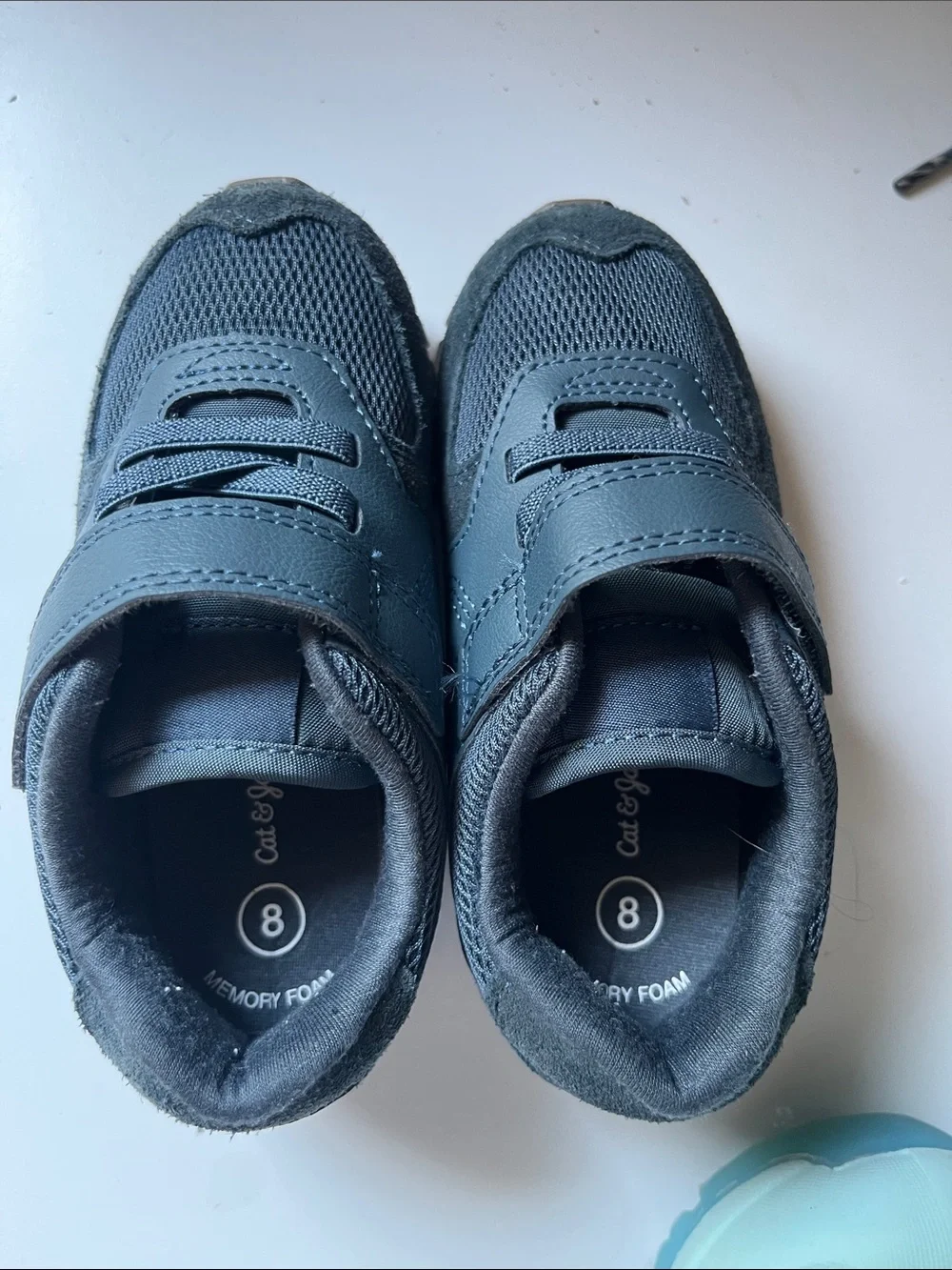 Cat & Jack Boys Dark Blue Velcro Sneakers